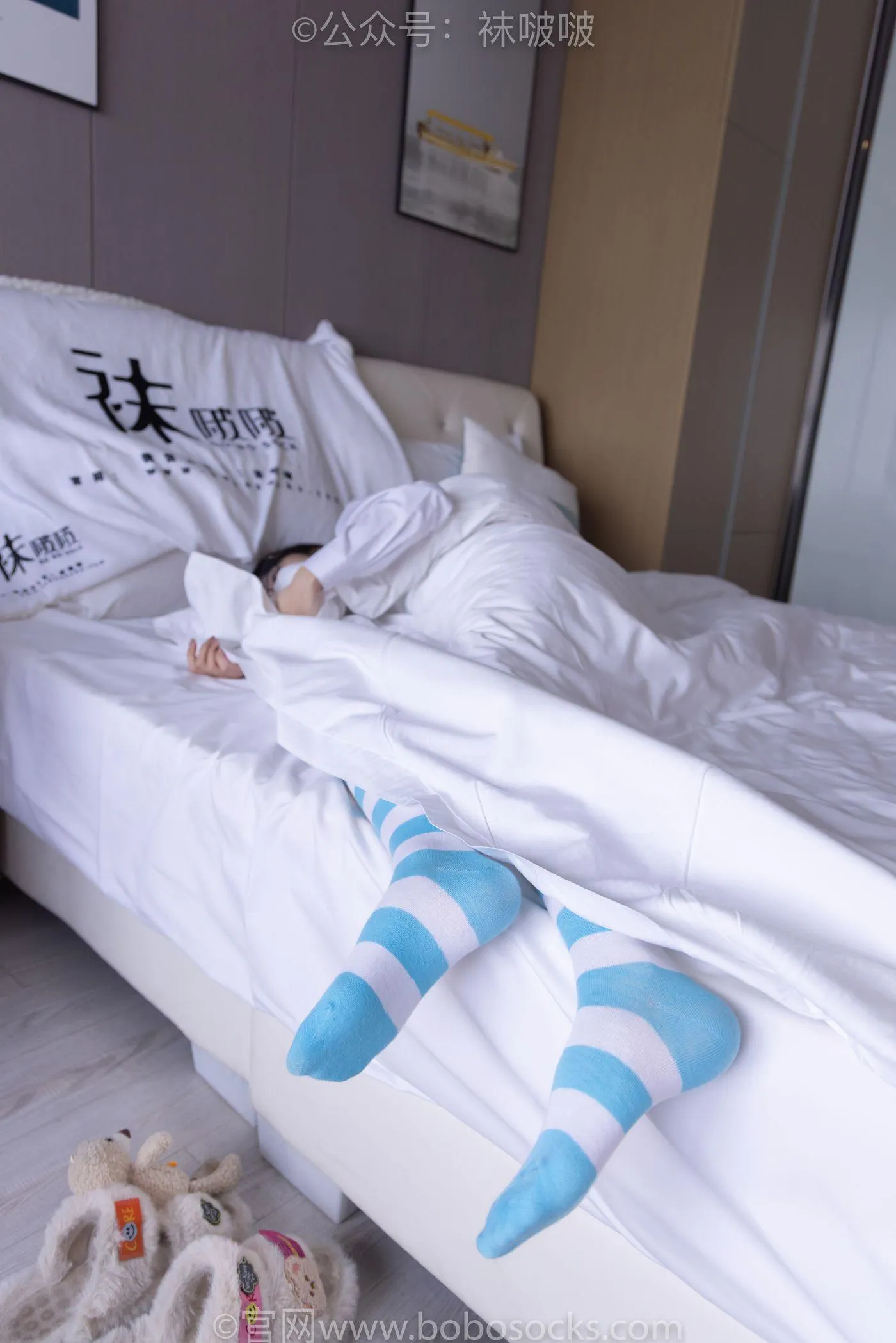 [BoBoSocks袜啵啵]NO.070 稚予-皮鞋、拖鞋、过膝袜、白棉袜 [148P]插图4